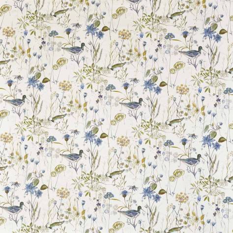 Prestigious Textiles Abbey Gardens Fabrics Wetlands Fabric - Saxon Blue - 8641/757