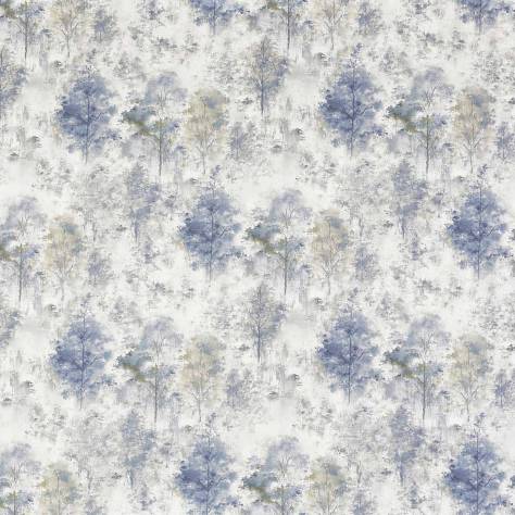 Prestigious Textiles Abbey Gardens Fabrics Woodland Fabric - Saxon Blue - 8642/757 - Image 1