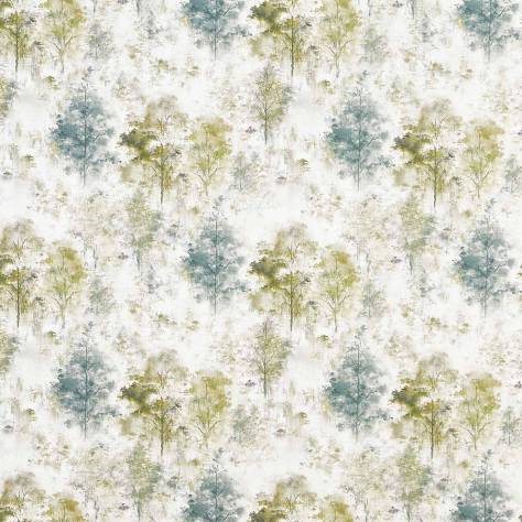 Prestigious Textiles Abbey Gardens Fabrics Woodland Fabric - Lagoon - 8642/770
