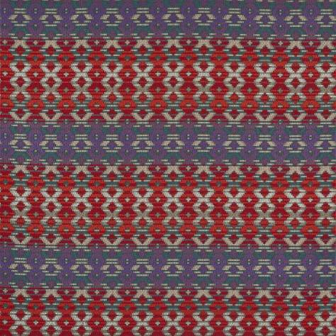 Prestigious Textiles Pizzazz Fabrics Zebedee Fabric - Loganberry - 3693/333