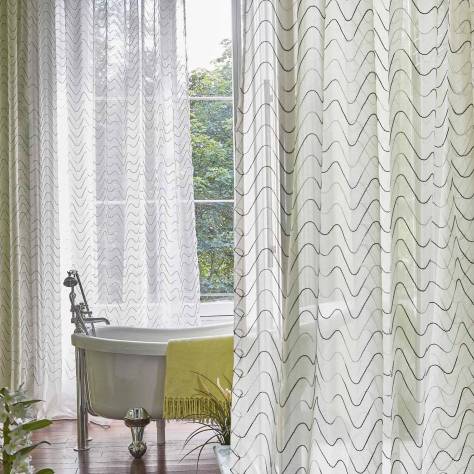 Prestigious Textiles Serenity Fabrics Flicker Fabric - Sterling - 7838/946