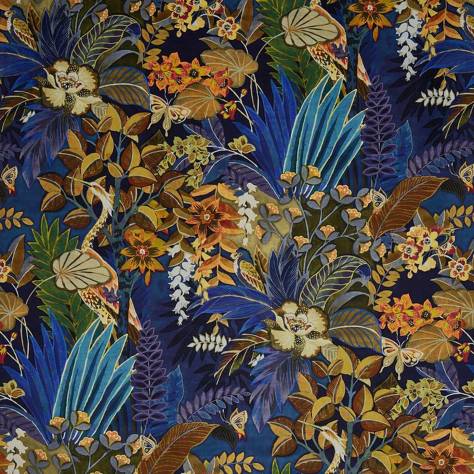 Prestigious Textiles Journey Beyond Fabrics Hidden Paradise Fabric - Midnite - 3802/725