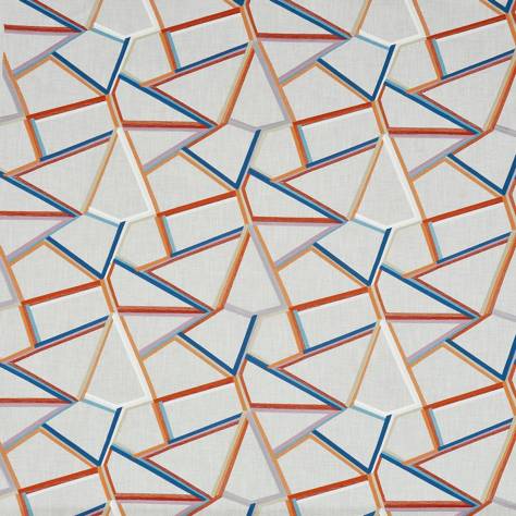 Prestigious Textiles Abstract Fabrics Tetris Fabric - Auburn - 3793/337 - Image 1