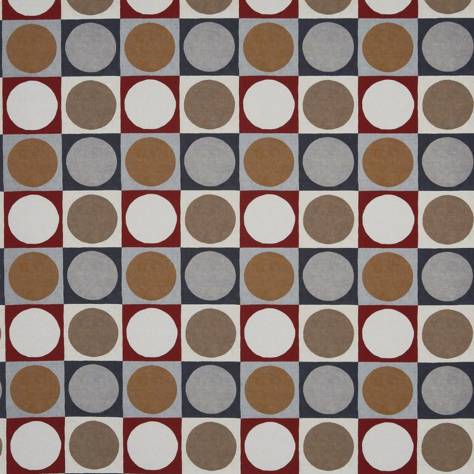 Prestigious Textiles Abstract Fabrics Domino Fabric - Tabasco - 8683/182 - Image 1