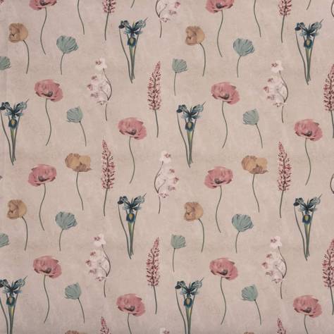 Prestigious Textiles Grand Botanical Fabrics Flower Press Fabric - Rose Water - 8689/291