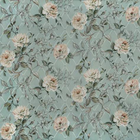Prestigious Textiles Grand Botanical Fabrics Orangery Fabric - Celadon - 8694/709 - Image 1