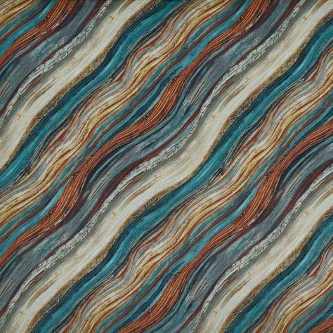 Prestigious Textiles Copper Falls Fabrics Heartwood Fabric - Peacock - 3915/788 - Image 1