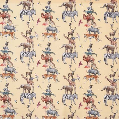 Prestigious Textiles Big Adventure Fabrics Animal Kingdom Fabric - Candyfloss - 8709/262 ANIMAL KINGDOM CANDYFLOSS
