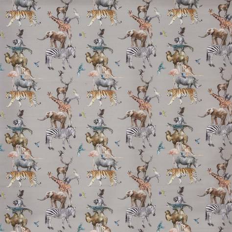 Prestigious Textiles Big Adventure Fabrics Animal Kingdom Fabric - Reef - 8709/782 ANIMAL KINGDOM REEF