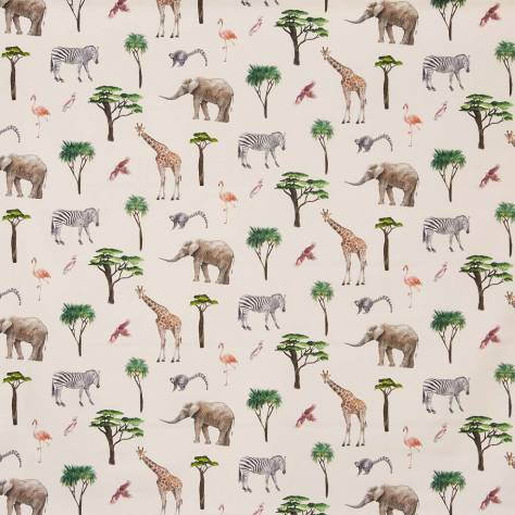 Prestigious Textiles Big Adventure Fabrics On Safari Fabric - Jungle - 8714/683 ON SAFARI JUNGLE