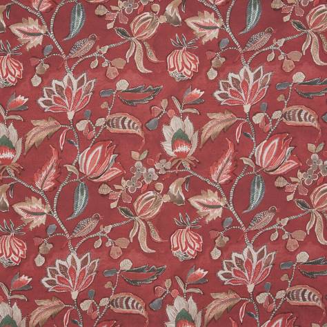 Prestigious Textiles Harlow Fabrics Azalea Fabric - Cranberry - 8731/316-AZALEA-CRANBERRY