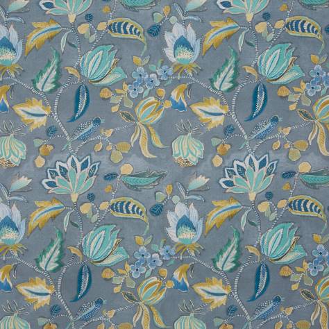 Prestigious Textiles Harlow Fabrics Azalea Fabric - Ocean - 8731/771-AZALEA-OCEAN