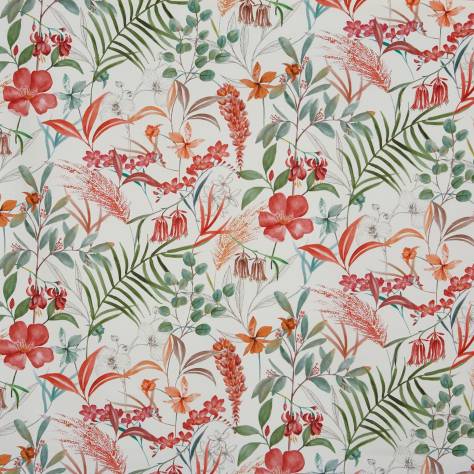 Prestigious Textiles Harlow Fabrics Honeysuckle Fabric - Cranberry - 8733/316-HONEYSUCKLE-CRANBERRY