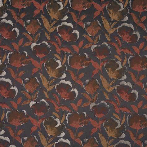 Prestigious Textiles Kyoto Fabrics Lotus Fabric - Midnite - 3945/725-LOTUS-MIDNITE
