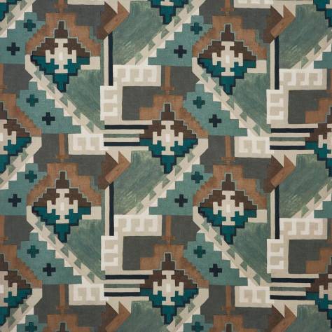 Prestigious Textiles Inca Trail Fabrics Machu Picchu Fabric - Mineral - 3933/023