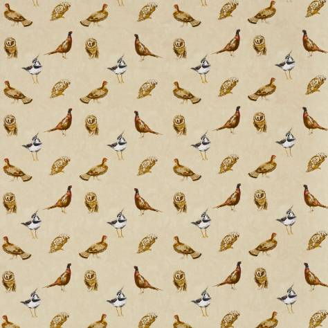 Prestigious Textiles Allotment Fabrics Wild Birds Fabric - Canvas - 5103/142-WILD-BIRDS-CANVAS