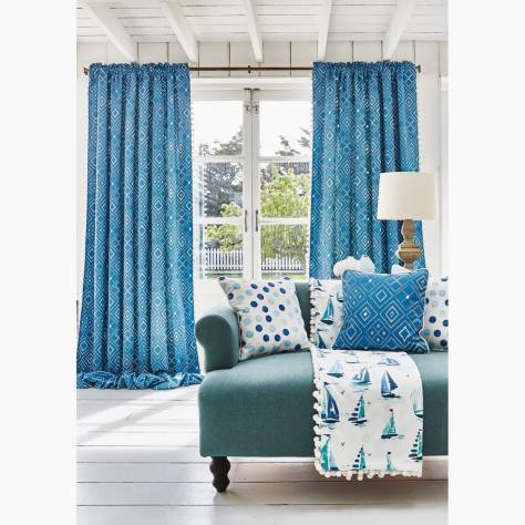 Prestigious Textiles Coastal Retreat Fabrics St Merryn Fabric - Ocean - 5110/711 - Image 4