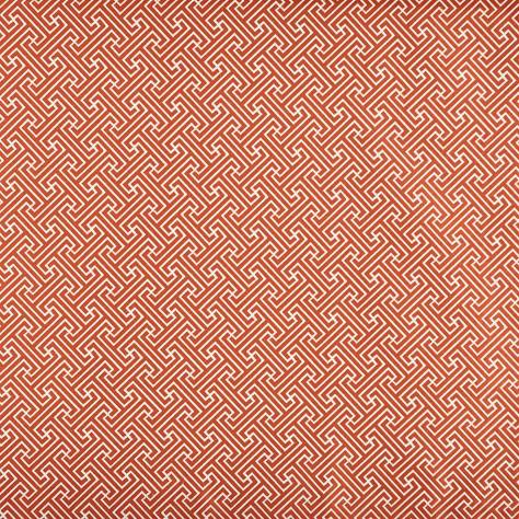Prestigious Textiles Summer House Fabrics Key Fabric - Terracotta - 3521/301