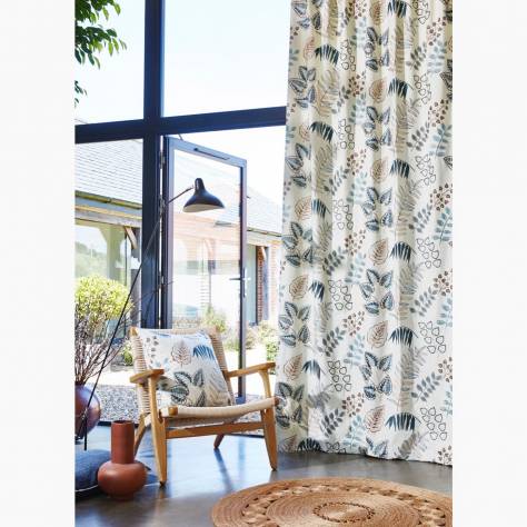 Prestigious Textiles Summer House Fabrics Marcella Fabric - Azure - 3957/707