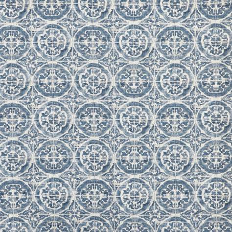 Prestigious Textiles Summer House Fabrics Luela Fabric - Azure - 8740/707