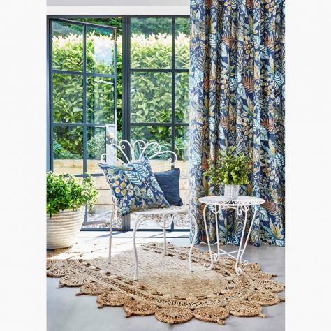 Prestigious Textiles Summer House Fabrics Paloma Fabric - Blueberry - 8741/722