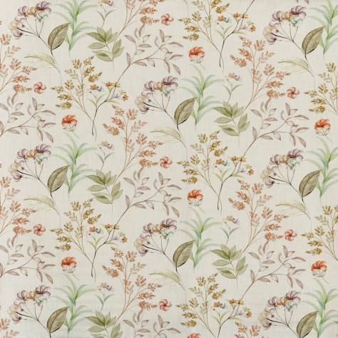 Prestigious Textiles Meadow Fabrics Verbena Fabric - Walnut - 8743/152 - Image 1