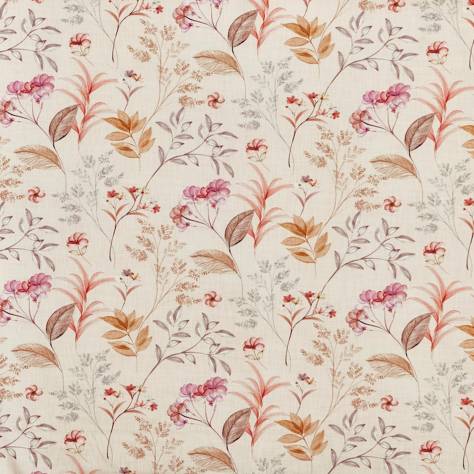 Prestigious Textiles Meadow Fabrics Verbena Fabric - Rhubarb - 8743/373