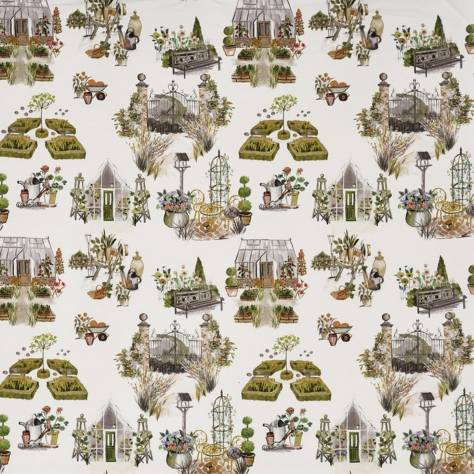 Prestigious Textiles English Garden Fabrics Potting Shed Fabric - Daffodil - 8737/566 - Image 1