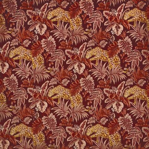Prestigious Textiles Monsoon Fabrics Leopard Fabric - Spice - 3977/110