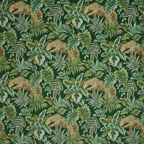 Prestigious Textiles Monsoon Fabrics Leopard Fabric - Rainforest - 3977/675