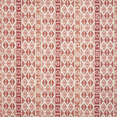 Prestigious Textiles Santorini Fabrics Rhodes Fabric - Coral - 8758/406 - Image 1