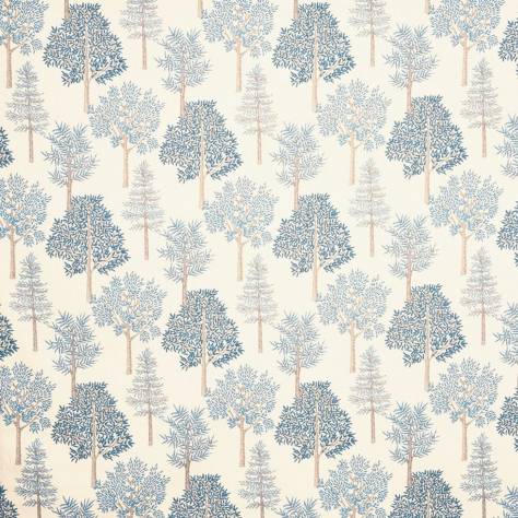 Prestigious Textiles New Forest Fabrics Coppice Fabric - Bluebell - 8766/768