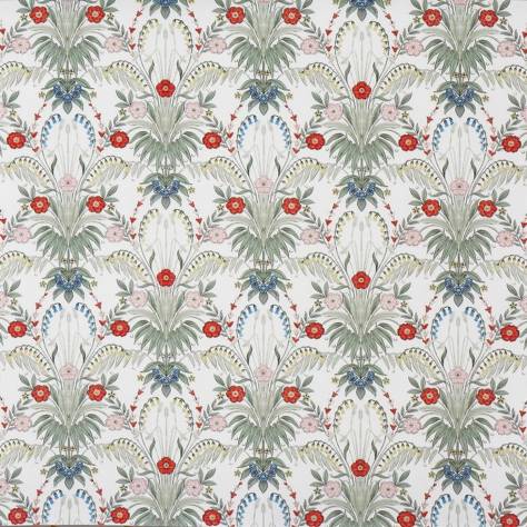 Prestigious Textiles Vintage Fabrics Cotswold Fabric - Poppy - 8769/340 - Image 1