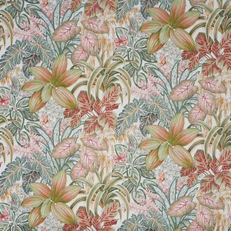 Prestigious Textiles Painted Canvas Fabrics Canopy Fabric - Papaya - 2813/428 - Image 1