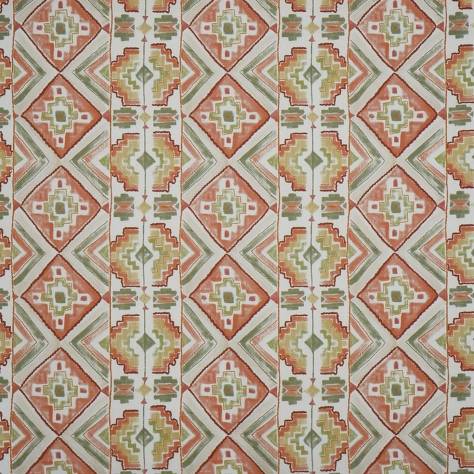 Prestigious Textiles Painted Canvas Fabrics Explorer Fabric - Papaya - 2814/428 - Image 1