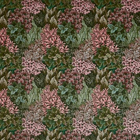 Prestigious Textiles Painted Canvas Fabrics Garden Wall Fabric - Coral - 4056/406 - Image 1