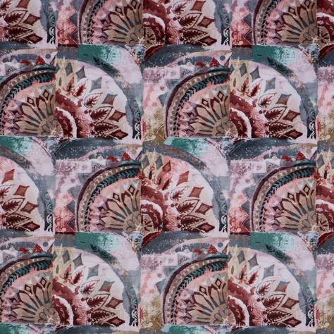 Prestigious Textiles Painted Canvas Fabrics Rondel Fabric - Orchid - 4058/296