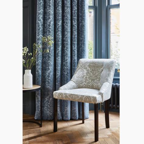 Prestigious Textiles Mansion Fabrics Hartfield Fabric - Sapphire - 3966/710