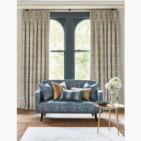 Prestigious Textiles Mansion Fabrics Newbridge Fabric - Sapphire - 4067/710 - Image 3
