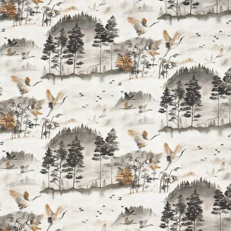 Prestigious Textiles Jasmine Fabrics Mayumi Fabric - Honey - 8790/511