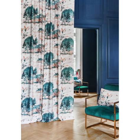 Prestigious Textiles Jasmine Fabrics Mayumi Fabric - Lake - 8790/767 - Image 3