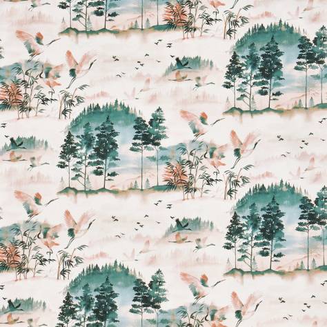 Prestigious Textiles Jasmine Fabrics Mayumi Fabric - Lake - 8790/767 - Image 1
