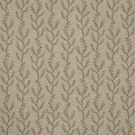 Prestigious Textiles Greenhouse Fabrics Boughton Fabric - Poppy - 8800/340