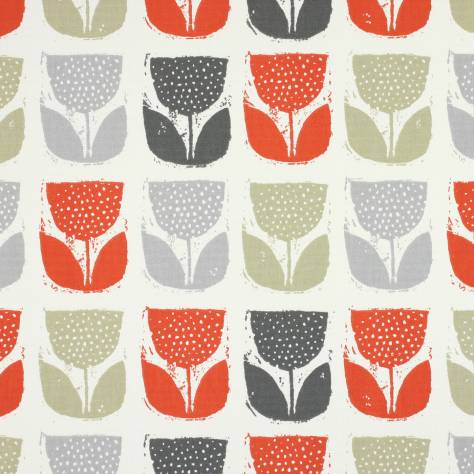 Prestigious Textiles Accent Fabrics Poppy Pod Fabric - Amber - 5790/502 - Image 1
