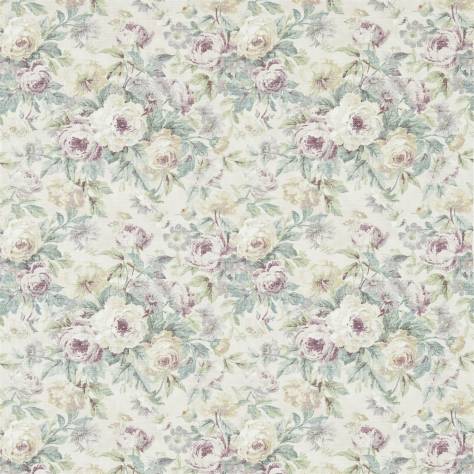Sanderson Fabienne Prints & Weaves Fabrics Amelia Rose Fabric - Vanilla/Taupe - DFAB223978