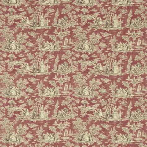 Sanderson Fabienne Prints & Weaves Fabrics Josette Fabric - Chocolate/Russet - DFAB223989