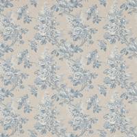 Sorilla Damask Fabric - Delft/Linen