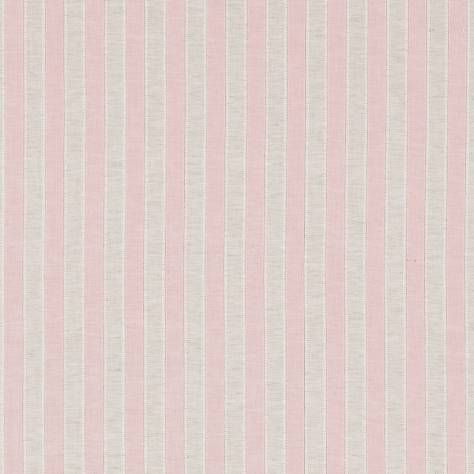 Sanderson Sorilla Damasks Fabrics Sorilla Stripe Fabric - Shell Pink/Linen - DSOR234359 - Image 1
