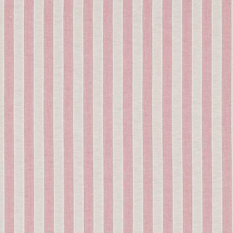 Sanderson Sorilla Damasks Fabrics Sorilla Stripe Fabric - Rose/Linen - DSOR234360