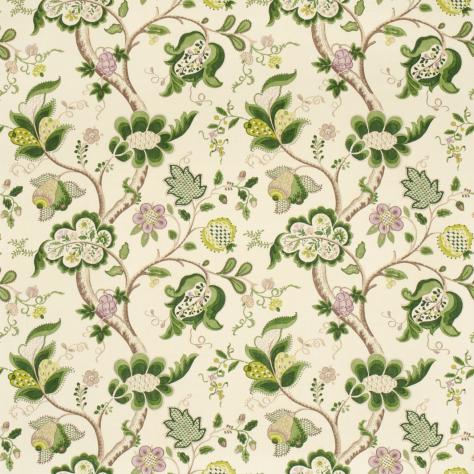 Sanderson Vintage Prints & Weaves Fabrics Roslyn Fabric - Green - DVIPRO203